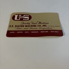 U s  Slicing Machine Co  Inc La Porte Indiana 1948 Ruler Calendar Card Vintage