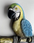 Jimmy Buffet Margaritaville Wooden Tiki Bar Sign Parrot Faded Fair Condition