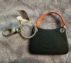 New Disney Parks Mini Purse Keychain Souvenir - Goofy Mickey Mouse Brown Black