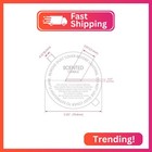 Candmak 160pcs Printed White Matte Candle Dust Covers With Pull Tab  3 125  Diam