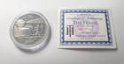 1 Oz Antique Round Hobo Nickel  the Trains  Antique Silver Proof W coa