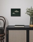 Huarcey Vintage Framed Canvas Wall Art Dark Blue Moody Cloud Painting  Abstra   