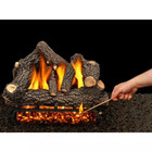 Cheyenne Glow 24 In  Vented Natural Gas Fireplace Log Set With Complete Kit  Man