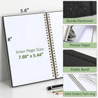 2 Pack Blank Spiral Notebook 8 X 5 6 Inch Hardcover Sketchbook Art Drawing