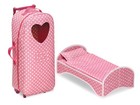 Badger Basket 3-in-1 Trolley Doll Carrier With Rocking Bed And Bedding     Ador   