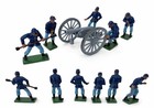 Vintage Britains American Civil War Union Gun   Crew Soldier Set  8875