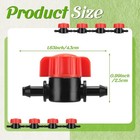 50 Pcs 1 4 Inch Barbed Shut Off Valve Drip Irrigation Tubing Coupling Orange 