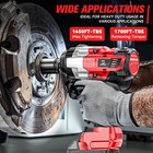 Cordless Impact Wrench 1 2 Inch Compatible With Milwaukee 18v Battery  1700ft-lb