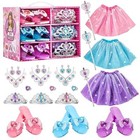 Princess Dress Up Sets For Girls 4-6  Costumes Set With Princess Dresses  