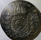 1824 Brazil 640 Reis Silver Coin