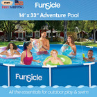 14ft Adventure Above Ground Metal Frame Swimming Pool Includes Filtraboost    8   
