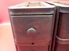 Antique Original Singer Treadle Sewing Machine Wood Drawers 2 Sets Of 2 Drawers