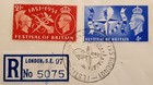 Gb Stamps Kgvi Festival Of Britain 1951 First Day Cover Registered Illustrated