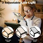 5x Large Reading Handfree Magnifying Glass W  Light Flexible Gooseneck Magnifier