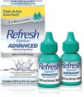 2 X Refresh Optive Advanced - Twin Pack - 4 X 10ml Bottles - Exp  7 2027