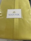  225 Matouk Italy Nwt  2  Standard Cases 600tc Sateen Nocturne Lemon