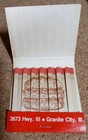 Vintage 1970 s Mcdonald s  big Mac  Feature Printed Full Match Book   nos  