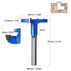 T Slot Cutter Rabbet Router Bit 15 64  Shank 1-3 8  X 1 4  2 Wing Carbide