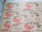 9 Lot Rare Vtg 1960 Frontier Village Tickets Portland Or Centennial Expo Fair