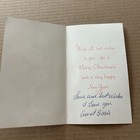 Vintage Mid-century Christmas Card Glass Ornaments In Wine Glass