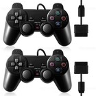 2x Black Wireless Bluetooth Video Game Controller Pad For Sony Ps3 Playstation 3
