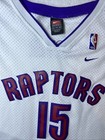 Vtg 90   s Nike Authentic Toronto Raptors Vince Carter  15 Stitched Jersey Small