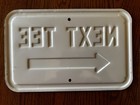 Vintage Metal Golf Sign 14 X 9 Inches Excellent Condition Never Used