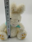 Fao Schwarz White Bunny Rabbit Plush Stuffed Animal Blue Bow 13 