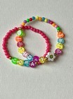 Personalized Birthday Girl Bracelet Colorful Bead Bracelet   Girls Custom Gift
