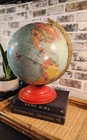 Vintage 1950 s Replogle Reference  10 Inch World Globe