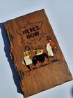 1941 Here   s How Mixed Drinks Cocktail Recipe Book  Wooden Cover Vintage Bar 
