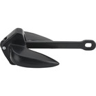 9934b1 Solid Cast Iron 15-pound Navy Boat Anchor With Black Pvc-coated Finish