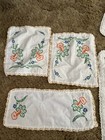 Lot Of 10 Vintage Floral Flowers Needlepoint Pieces Completed