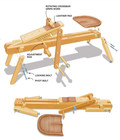Shave Horse Woodworking Bench Spoon Mule Plans Diy Workbench  read Description 