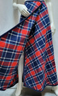 Vtg 70s Knockabouts By Pendleton Wool Plaid Wrap Maxi Skirt Red Blue - Size S