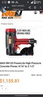 Max Hn-120 Supernailer High Pressure Concrete Pin Nailer W box Tested Used