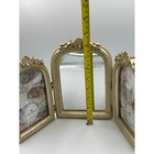 Wendy Bellissimo Gold Tri-fold Vanity Mirror And 4x6 Picture Frame Set