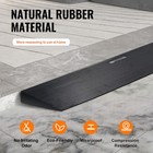 Uimoso 1 2  1 6  Cuttable Threshold Ramp Rubber Solid Ramp 33069 Lbs 15 T