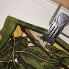 Vtg Woodlands Ulster Linen Tea Towel Wall Hanging Ireland Forest Animals 19x28   