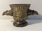 Vtg 1940-70s Eagle Handled Brass Medical Apothecary Pharmacy Mortar   Pestle 