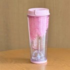 New 2025 China Starbucks Spring Sakura Pink 12oz Plastic Water Ball Tumbler Cup