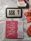 Vintage Pin Back Button Lot 5 Buttons Stonehenge Lonestar Tom And Huck