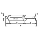 104764a 155980a Muffler Fits Oliver Tractor 1650 1750 1800 1850 1855 1755 1655