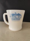 1966 Fire King Batman And Robin Milk Glass Mugs  Both In Excellent Condition