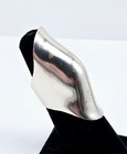 Vintage Taxco Sterling Silver Modernist Mcm Statement Finger Ring Size 6 - 14 7g