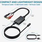 Digital To Analog Audio Converter Spdif Optical Toslink To Rca  Adapter 3 5mm