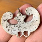 Stunning Rare Ancient Bronze Amulet Viking Norse With Beautiful Stones Handmade