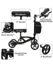 Blessreach Knee Scooter Walker  Model Wb-2202 Steerable   Foldable - Black