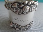 Gorham Sterling Silver  large Napkin Ring 1 3 4   Lily Pond  b209   Mono