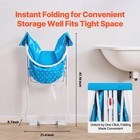 Foldable Pet Bathtub Elevated Dog Wash Station Blue For Small   Medium Pets